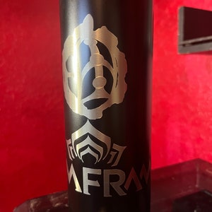 Warframe -FarmFrame stainless steel tumbler with Relic 20Oz.