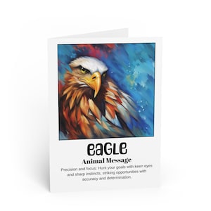 Eagle Totem Spirit-Animal Greeting Card, Spiritual, Metaphysical, Divination, Spirit Animal Inspirational cards, Gift for Best Friends