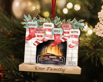 Family Christmas Tree Decor Holiday Keepsake Christmas Decor Custom Christmas Gift Personalized Family Christmas Ornament Holiday Gift