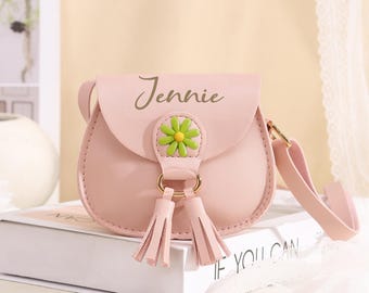 Personalized Little Girl Crossbody Bag | Custom Name Kids Purse | Birthday Gift for Toddler Girl | Birthday Gifts for Girls
