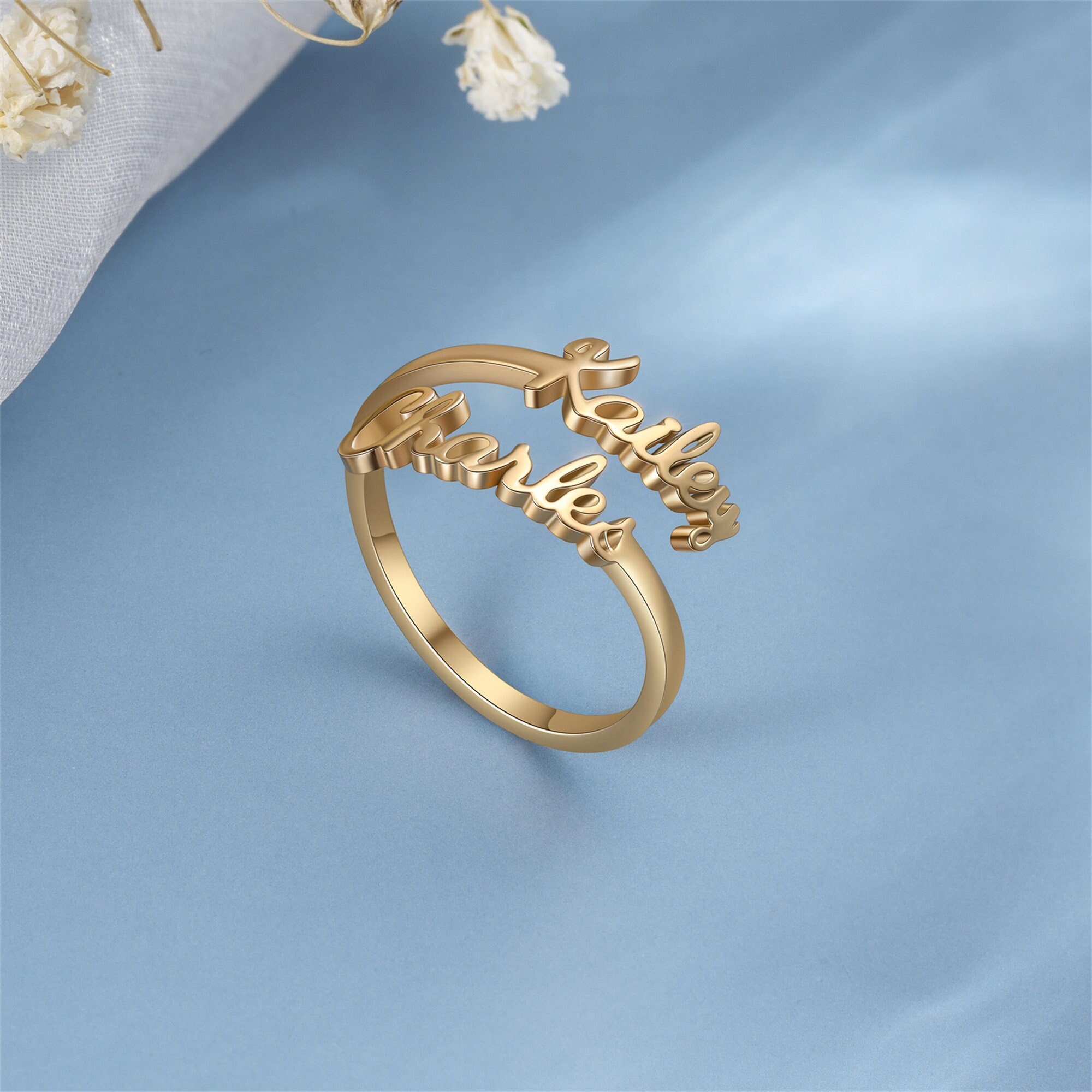 Konoka様ご確認用♡お名前リング Name ring - Etsy 日本