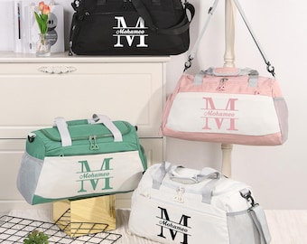 Custom Name Duffel Bag,Overnight Bags,Personalized Weekender Bag,dance bag,Travel Bag,Birthday Gift, Gym Bag for Her Him,Hospital Bag