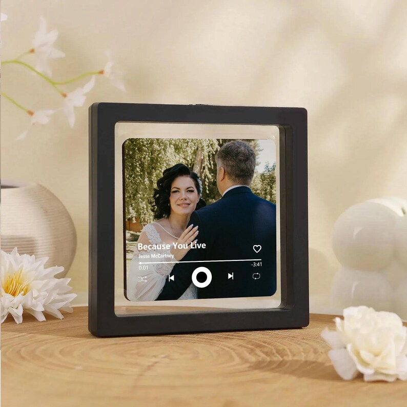 Personalisierter Kühlschrankmagnet mit Musikfoto, individueller Musikmagnet mit dem kompletten Song, Jubiläumsgeschenk für ihn Bild 10