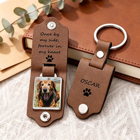 Pet Memorial Keychain, Pet Loss Gift, Pet Sympathy Gift, Custom Dog Picture Keychain,Pet Memorial Gift,Dog Remembrance Gift,Dog Passing Away