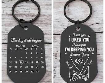 Custom Stainless Steel Keychain Personalized Metal Key Chain Custom Drive Safe Keychain Custom Couple Gift Personalized Gifts for Him