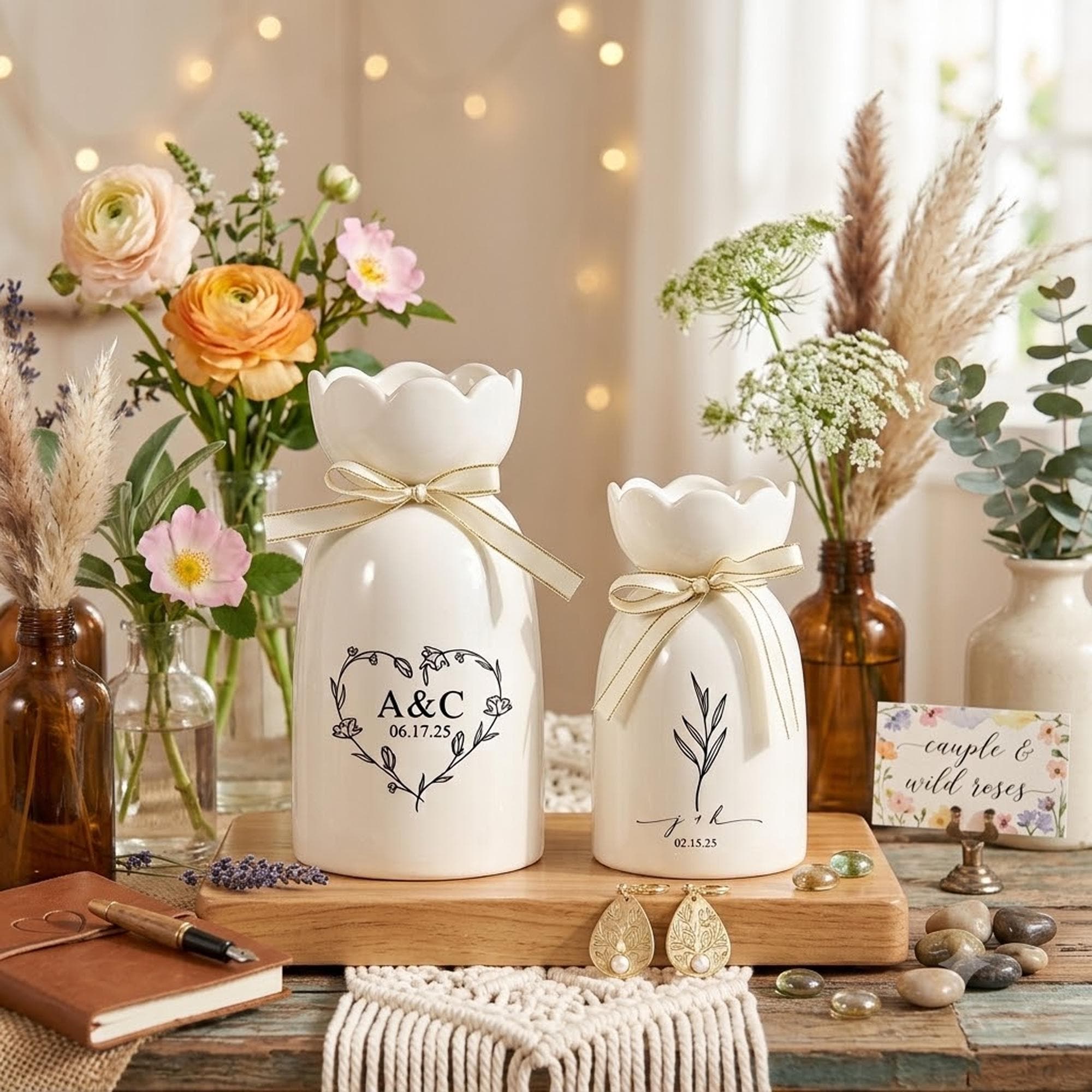 Wedding vase candles - Etsy 日本