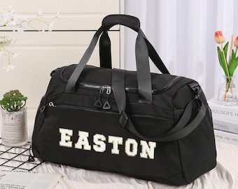 Personalised Name Duffel Bag weekend bag Monogrammed Yoga Duffle Bag Weekender Bag Initial Gym Bag Hospital Bag Dance Bag Gift travel bag