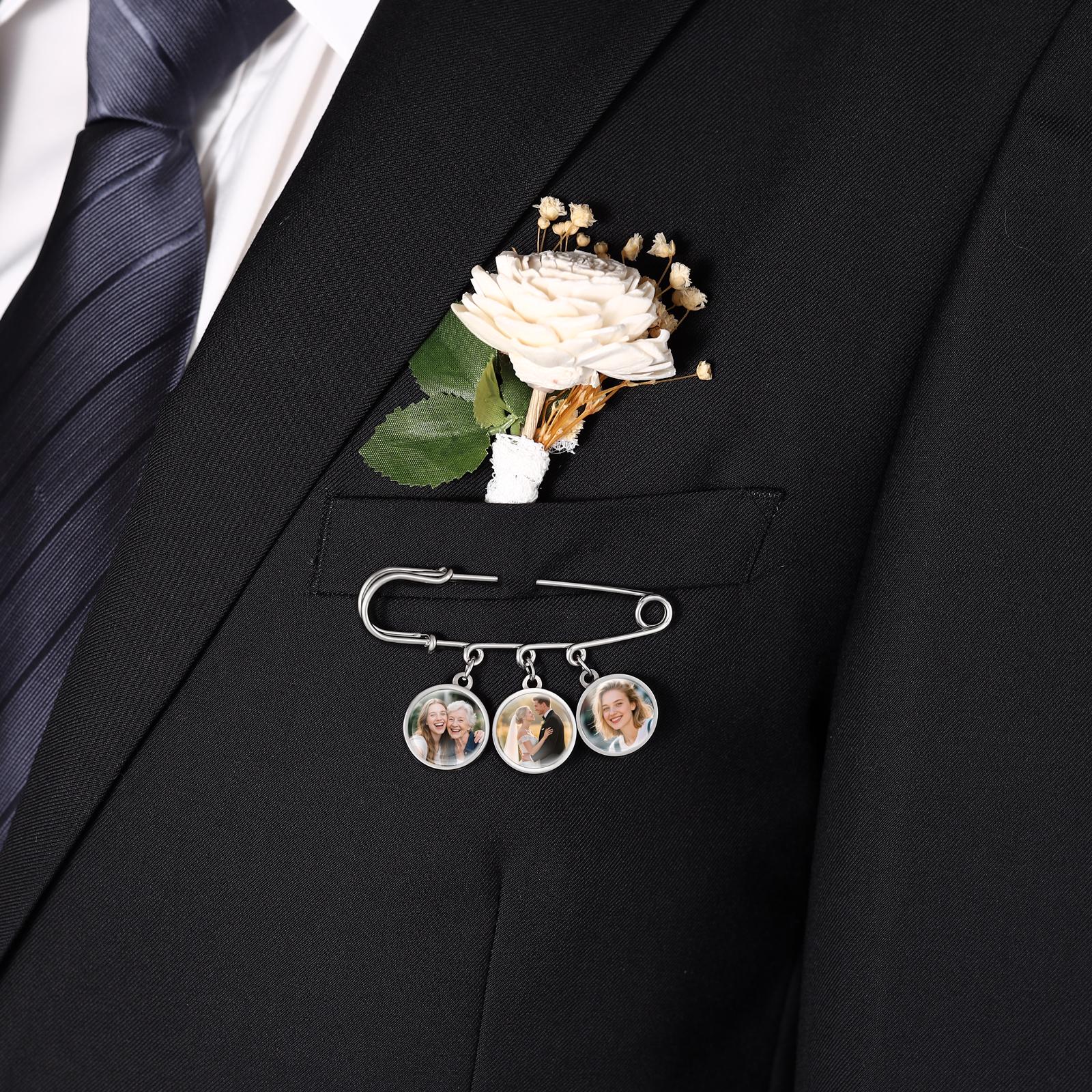 Broche Porte-photo Vintage Début Des Années 1900 - Occasion