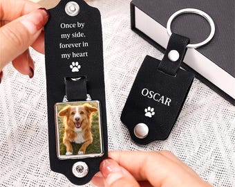 Pet Memorial Keychain, Custom Dog Picture Keychain,Pet Loss Gift, Pet Sympathy Gift, Pet Memorial Gift,Dog Remembrance Gift,Dog Passing Away