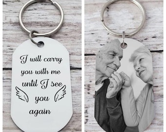 Loss of Loved One keychain, Memorial Keychain, in Memory of Grandpa, Loss of Father, RemeberacneGift, Funeral keychain gift, Loss of Mother