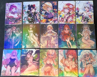 Collezione di carte Hololive definitiva Ina, Calliope, Kiara, Gura, Amelia, Hololive Myth Hololive English, Hololive Gen 1 Goddess Swimsuit Kimono