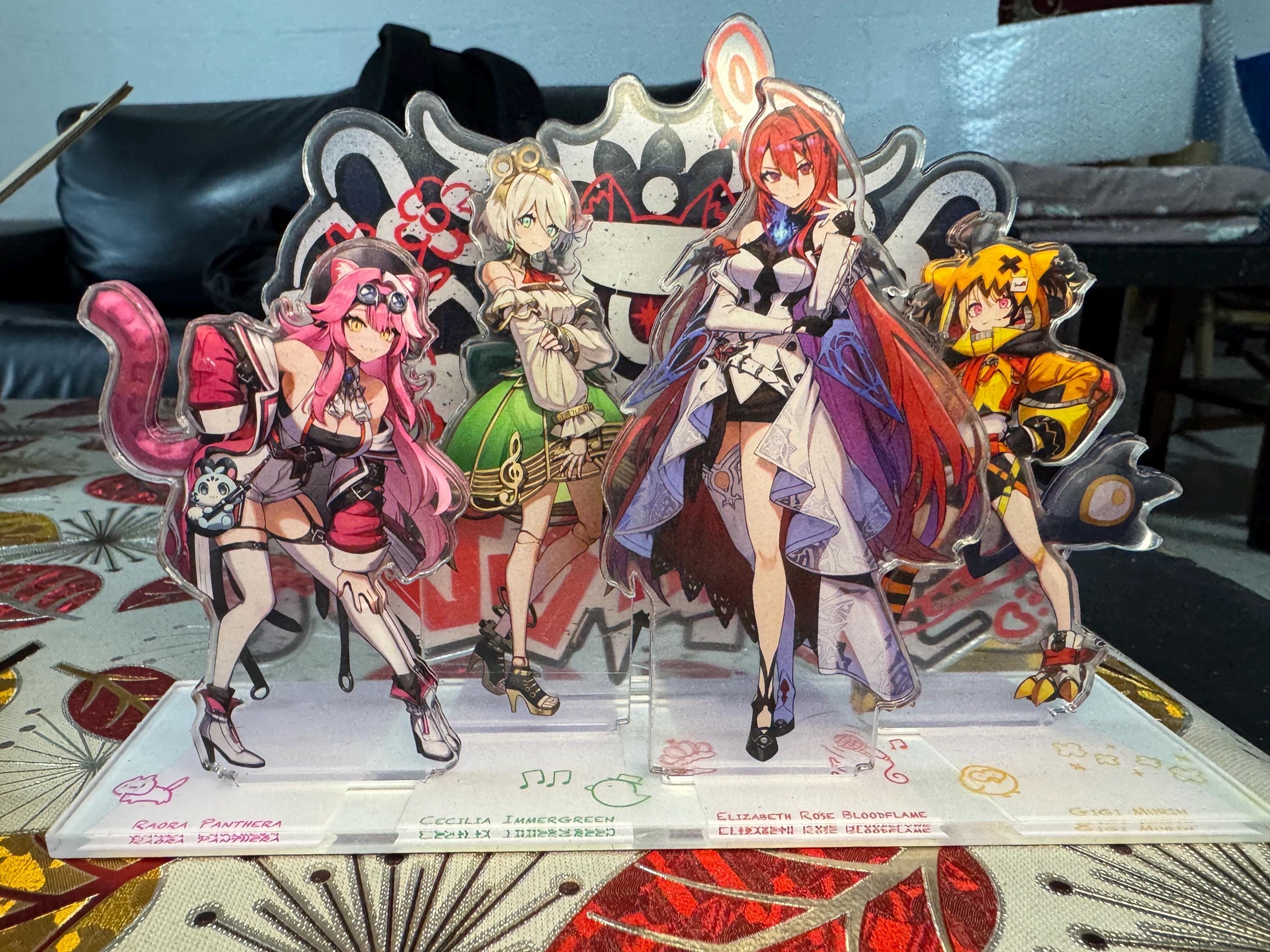 ホロライブ　Justice アクリルスタンドコレクション Hololive Justice Acrylic Panel Set 15cm Elizabeth Roseblood, Raora