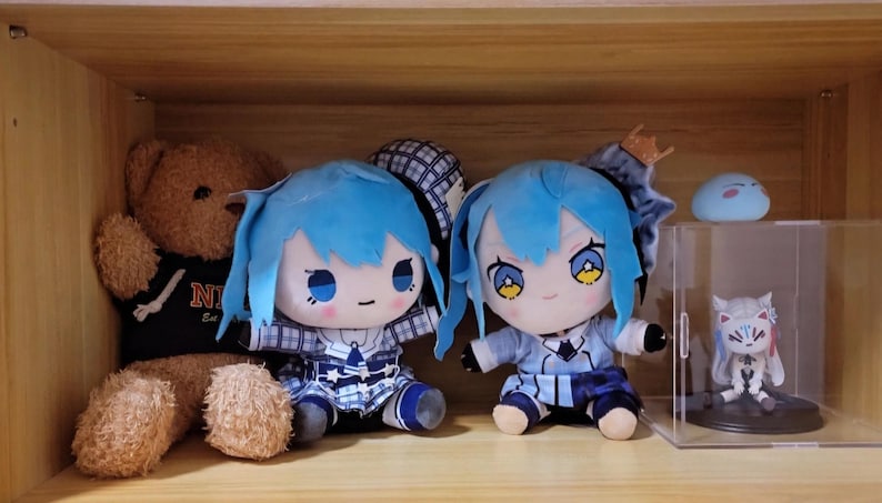 Rightmost Character Hololive Hoshimachi Suisei Doll Plushy Fanmade, Doujin, Cute, Huggable ...