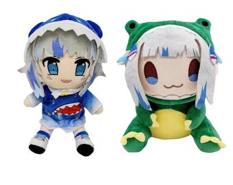Hololive Dino Gawr Gura Doll Plushy Fanmade, Doujin, Cute, Huggable, Hololive English Gen 1