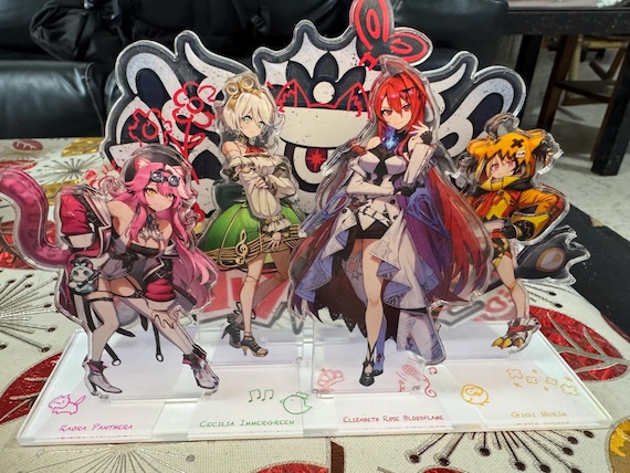 ホロライブ　Justice アクリルスタンドコレクション Hololive Justice Acrylic Panel Set 15cm Elizabeth Roseblood, Raora