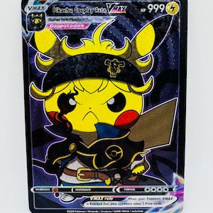 Pokémon Pikachu Anime Cosplay #3 DIY Kawaii Doujin Holo Cartão Personalizado