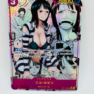 One Piece Göttin Coco Robin Jail Time Doujin Kawai DIY Anime Karte