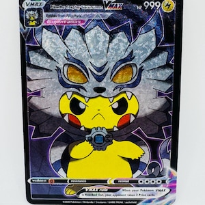 Pokémon Pikachu Anime Cosplay #16 DIY Kawaii Doujin Holo Cartão Personalizado