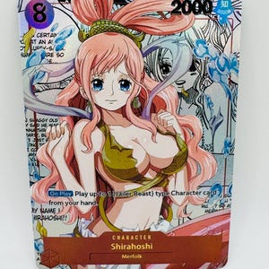 One Piece Göttin Shirahoshi Manga Eleganz Doujin Kawai DIY Anime Karte