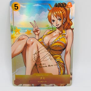 One Piece Göttin Nami #14 Beauty Spezial Doujin Kawai DIY Anime Karte
