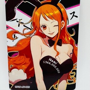 One Piece Göttin Nami Bounty Doujin Kawai DIY Anime Karte