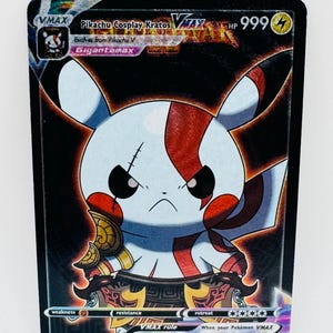 Pokémon Pikachu Anime Cosplay #35 DIY Kawaii Doujin Holo Cartão Personalizado