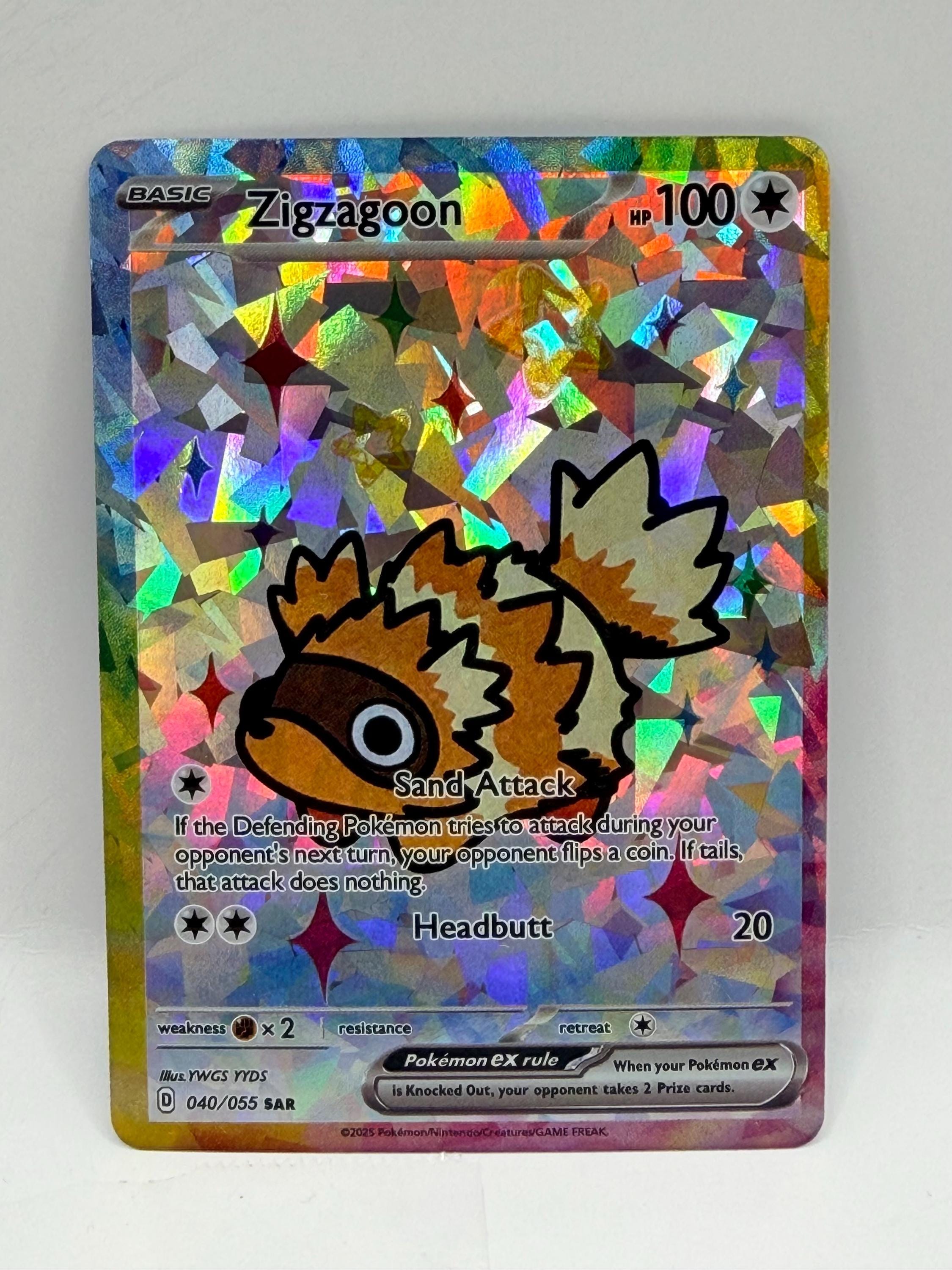 Zigzagoon Card - Etsy