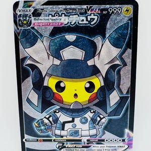 Pokémon Pikachu Anime Cosplay #1 DIY Kawaii Doujin Holo Cartão Personalizado