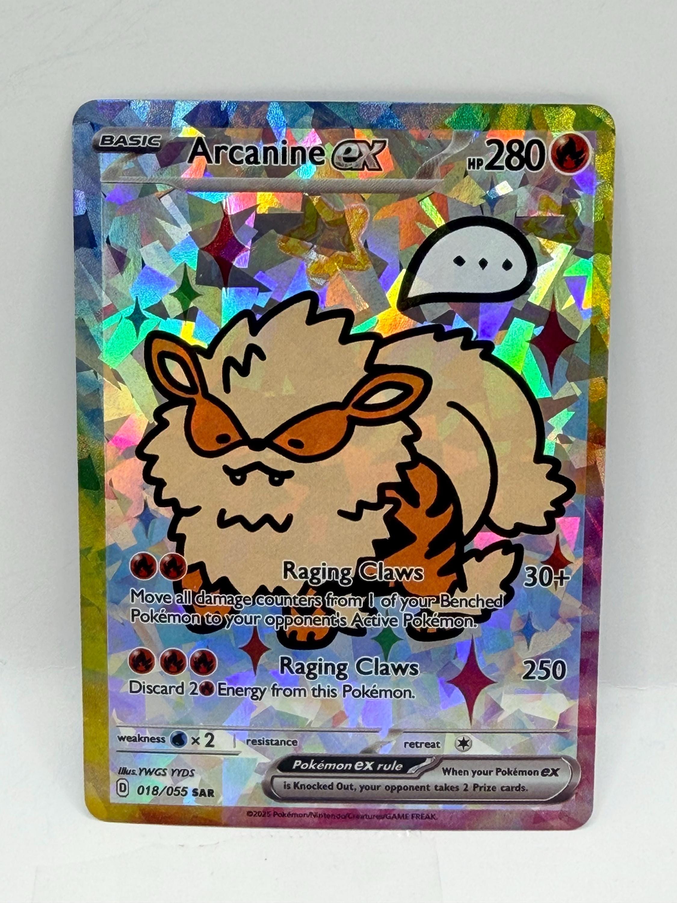 Arcanine Holo Card - Etsy Arcanine Holo Card - Etsy