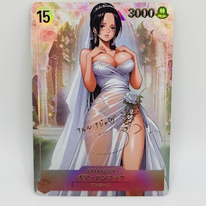 One Piece Goddess Boa Hancock #15 Beauty Special Doujin Kawai DIY Anime Card