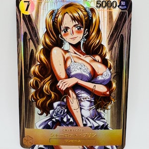 One Piece Göttin Charlotte Wedding Special Doujin Kawai DIY Anime Card