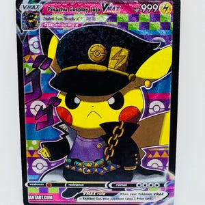 Pokémon Pikachu Anime Cosplay #13 DIY Kawaii Doujin Holo Cartão Personalizado