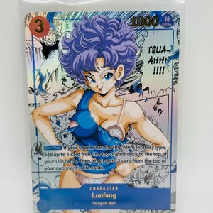 Dragonball Goddess Lunfang Manga Special Doujin Kawai DIY Anime Karte