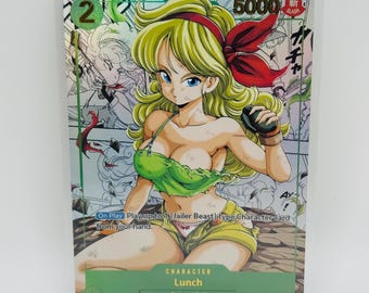 Dragonball Goddess Launch Blonde Manga Special Doujin Kawai DIY Anime Card