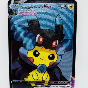 Pokémon Pikachu Anime Cosplay #53 DIY Kawaii Doujin Holo Cartão Personalizado