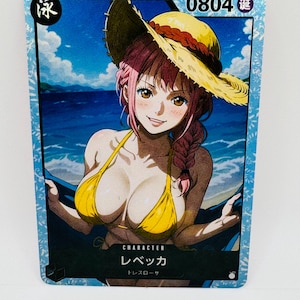 One Piece Goddess Shirahoshi Ocean Breeze Special Doujin Kawai DIY Anime Card