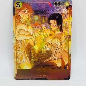 One Piece Göttin Hot Spring Waifus Doujin Kawai DIY Anime Karte