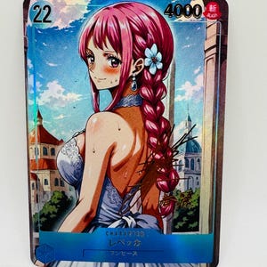 One Piece Goddess Rebecca Wedding Special Doujin Kawai DIY Anime Card