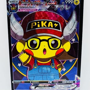 Pokémon Pikachu Anime Cosplay #30 DIY Kawaii Doujin Holo Cartão Personalizado