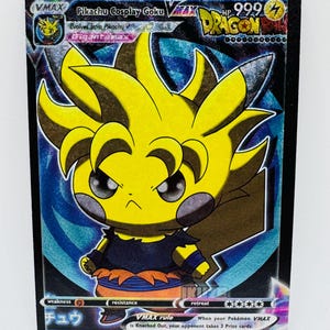 Pokémon Pikachu Anime Cosplay #8 DIY Kawaii Doujin Holo Cartão Personalizado