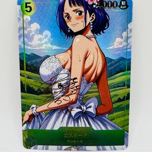 Cartão de anime faça você mesmo One Piece Goddess Custard especial para casamento Doujin Kawai