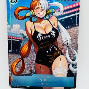 One Piece Göttin Uta Hasenohren Spezielle Doujin Kawai DIY Anime Karte