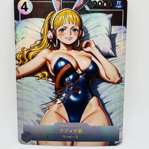 One Piece Göttin Kujaku Häschen Doujin Kawai DIY Anime Karte