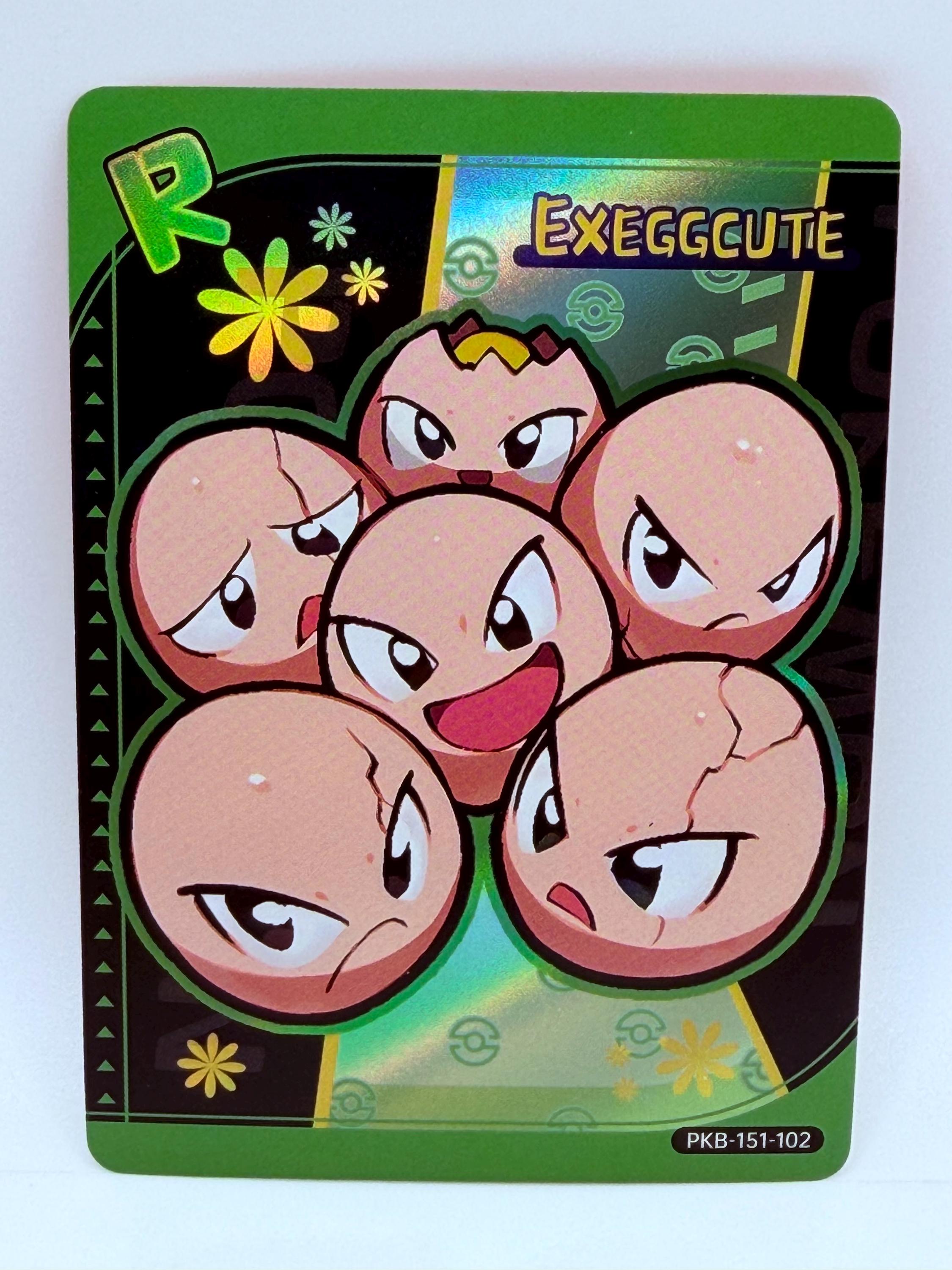 back of pokemon card actual size Exeggcute (52/64) - Jungle main image 1