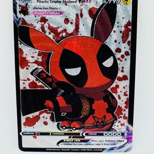 Pokémon Pikachu Anime Cosplay #15 DIY Kawaii Doujin Holo Cartão Personalizado