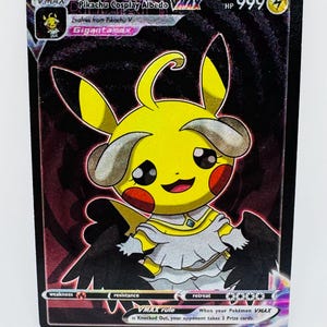 Pokémon Pikachu Anime Cosplay #18 DIY Kawaii Doujin Holo Cartão Personalizado