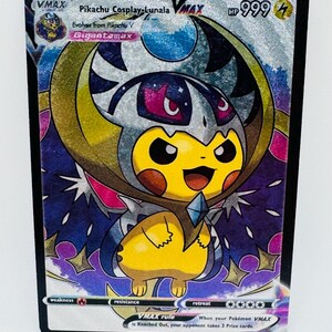 Pokémon Pikachu Anime Cosplay #43 DIY Kawaii Doujin Holo Cartão Personalizado
