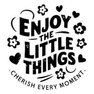 Enjoy the little things svg, Retro shirt svg, Quote shirt, Enjoy shirt, Typography art, Svg for shirts