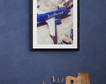 Southwest Airlines Boeing 737 Animated - unframed Poster