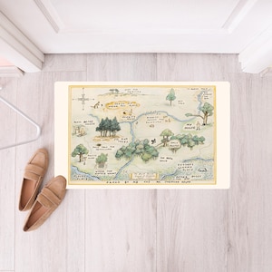Winnie the Pooh Doormat: 100 Acre Wood Nursery Rug